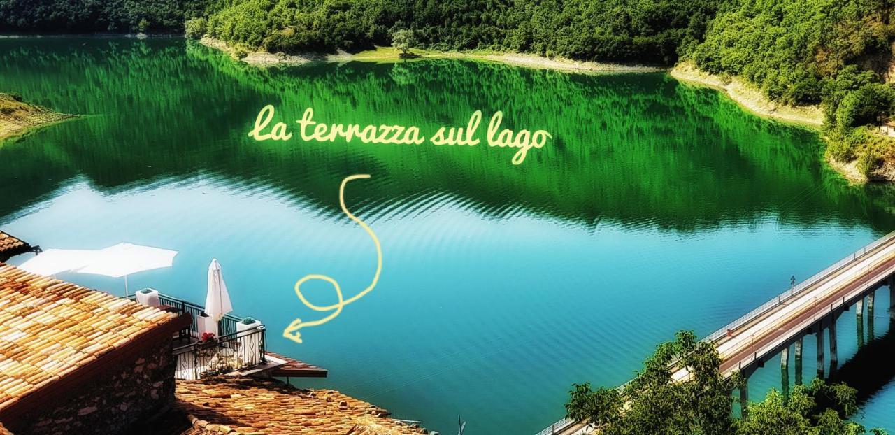 La Terrazza Sul Lago Turano Castel di Tora Exteriér fotografie