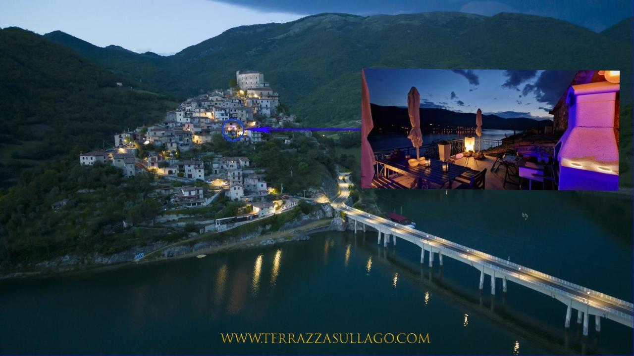 La Terrazza Sul Lago Turano Castel di Tora Exteriér fotografie