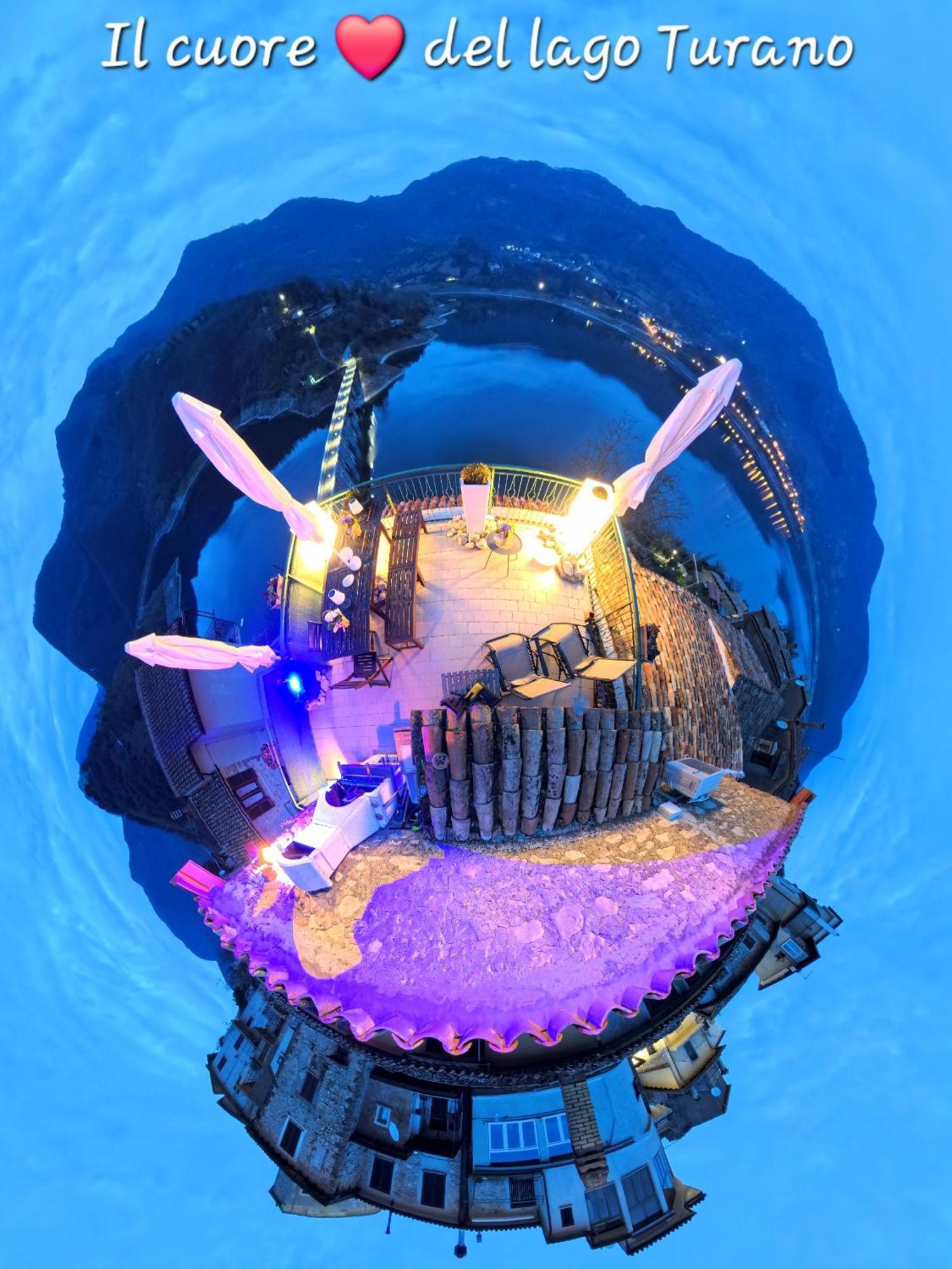 La Terrazza Sul Lago Turano Castel di Tora Exteriér fotografie